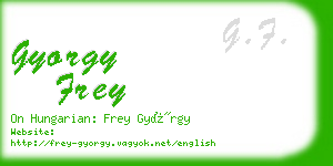 gyorgy frey business card